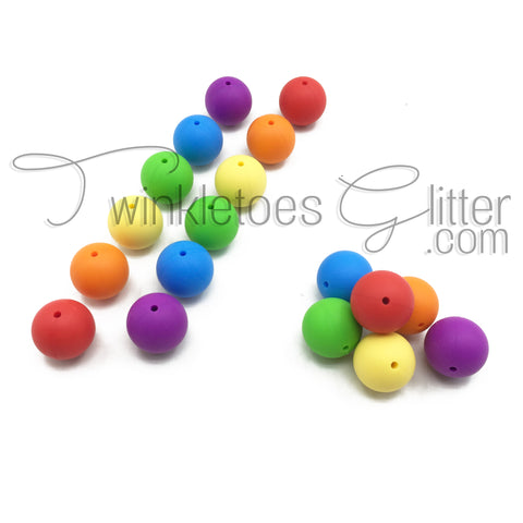 Silicone Beads ~ 12mm Rounds ~ 45+ colors