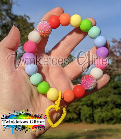 Silicone Beaded Wristlet Kit #002