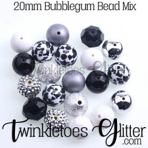 Bubblegum 20mm Bead Mix ~ M-006