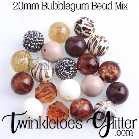 Bubblegum 20mm Bead Mix ~ M-021