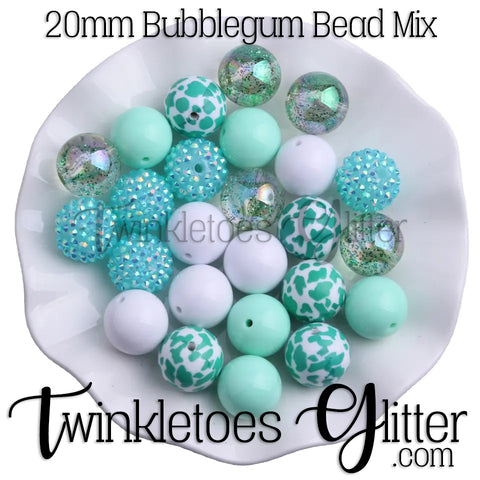 Bubblegum 20mm Bead Mix ~ M-028