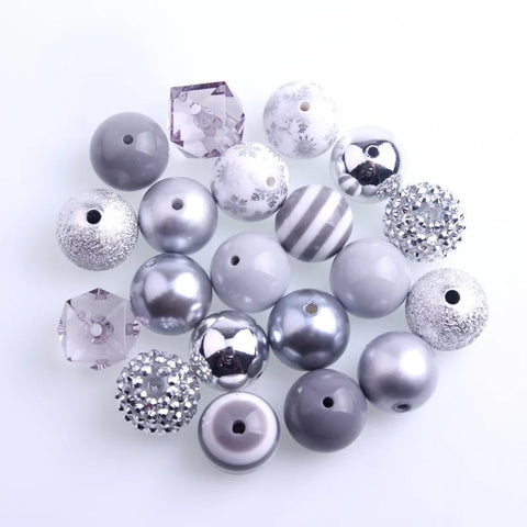 Bubblegum 20mm Bead Mix ~ M-002