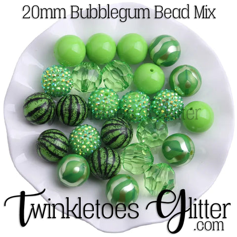 Bubblegum 20mm Bead Mix ~ M-030