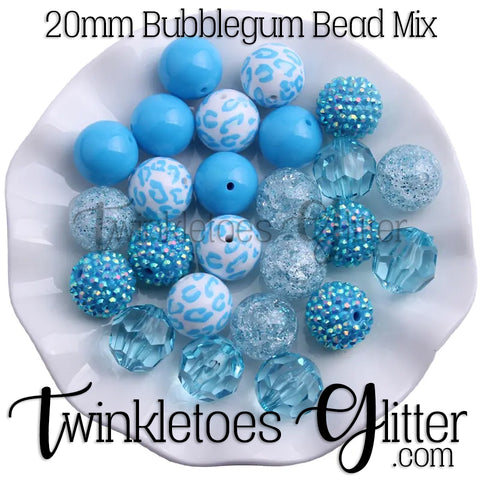 Bubblegum 20mm Bead Mix ~ M-058