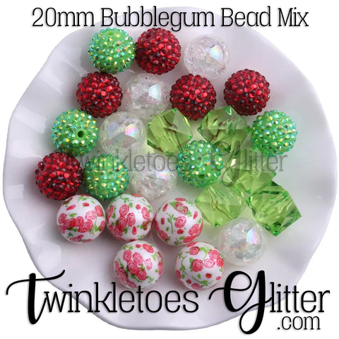 Bubblegum 20mm Bead Mix ~ M-062