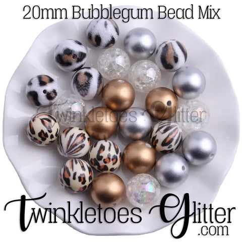 Bubblegum 20mm Bead Mix ~ M-064