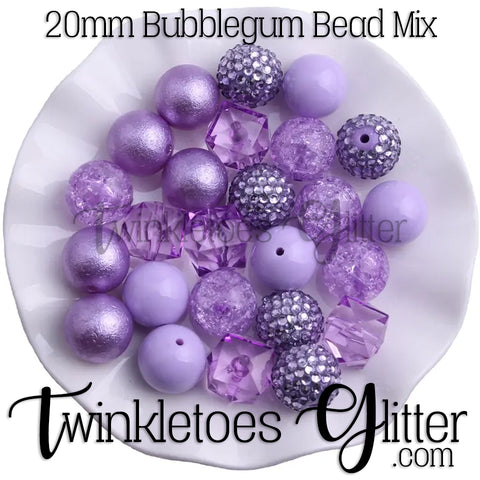 Bubblegum 20mm Bead Mix ~ M-067