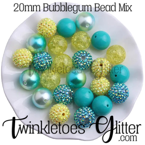 Bubblegum 20mm Bead Mix ~ M-068