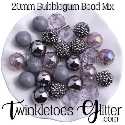 Bubblegum 20mm Bead Mix ~ M-070