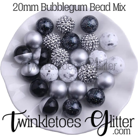 Bubblegum 20mm Bead Mix ~ M-075