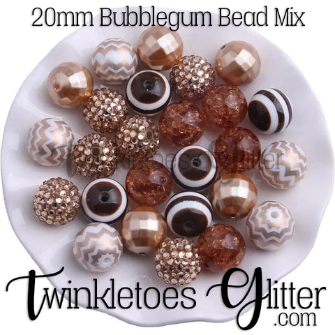 Bubblegum 20mm Bead Mix ~ M-080