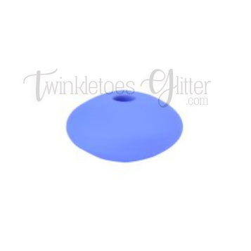 12mm Lentil Silicone Spacer Beads ~ Lavender Blue