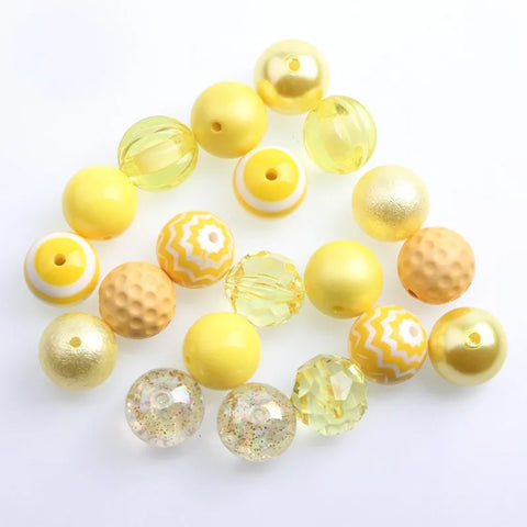 Bubblegum 20mm Bead Mix ~ M-011