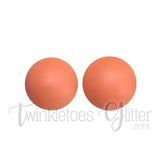 15mm Round Silicone Beads ~ Persian Melon