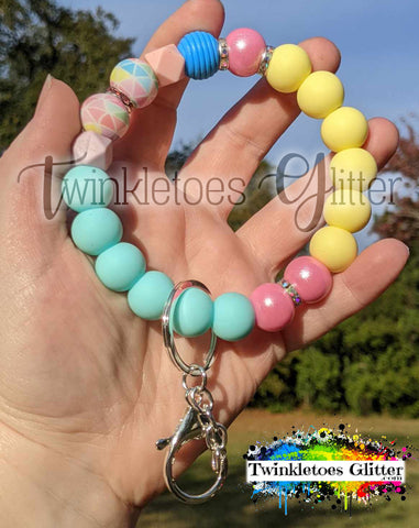 Silicone Beaded Wristlet Kit #019