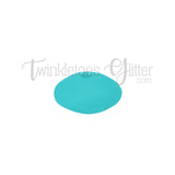 12mm Lentil Silicone Spacer Beads ~ Turquoise