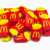 3D Fries Box Silicone Focal Bead