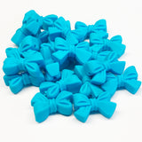Knotted Bow w/Twist Silicone Focal Bead ~ 12 Colors