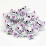 3D Bat Silicone Focal Bead ~ 6 Colors