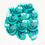 I Love My Patients Silicone Focal Bead ~ 2 Colors