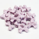 Knotted Bow w/Twist Silicone Focal Bead ~ 12 Colors