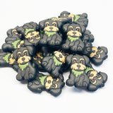 Scottie w/Neck Scarf Silicone Focal Bead