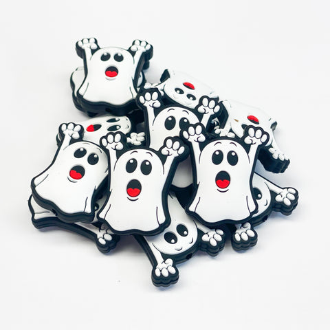 Boo! Ghost Silicone Focal Bead