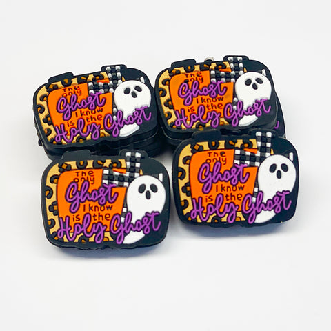 The Only Ghost I Know Is The Holy Ghost Silicone Focal Bead