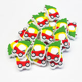 Christmas Tree on Kids Car Silicone Focal Bead