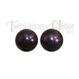 15mm Round Opal Silicone Beads ~ Dark Chocolate