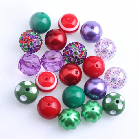 Bubblegum 20mm Bead Mix ~ M-022