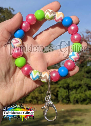 Silicone Beaded Wristlet Kit #029