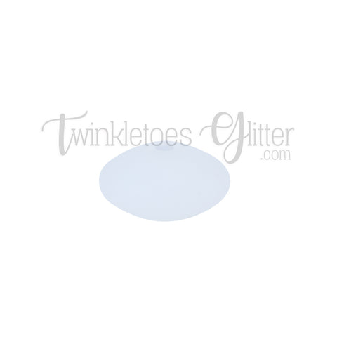 12mm Lentil Silicone Spacer Beads ~ Clear