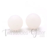 15mm Round Silicone Beads ~ Clear