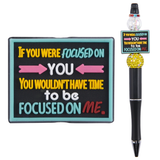 'Focused on Me' Sarcastic Focal Bead