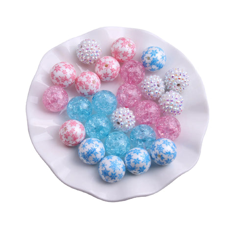 Bubblegum 20mm Bead Mix ~ M-042