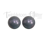 15mm Round Opal Silicone Beads ~ Lavender Grey