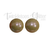 15mm Round Opal Silicone Beads ~ Toasted Oats