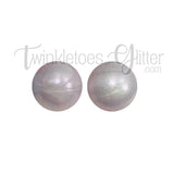15mm Round Opal Silicone Beads ~ Pearl Baby Pink