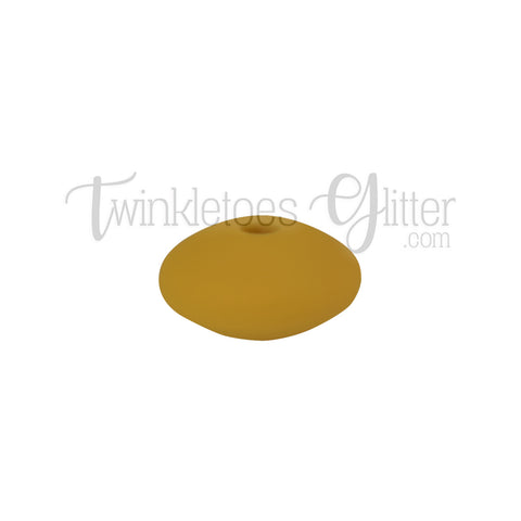 12mm Lentil Silicone Spacer Beads ~ Mustard