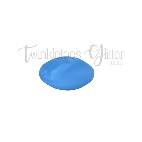 12mm Lentil Silicone Spacer Beads ~ Pearl Blue