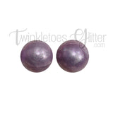 15mm Round Opal Silicone Beads ~ Pearl Purple