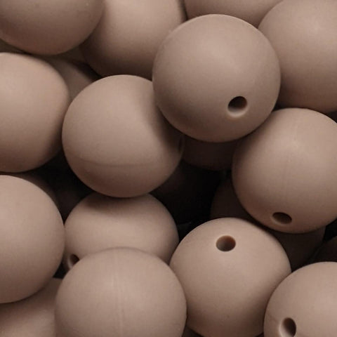 15mm Round Silicone Beads ~ Canyon