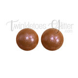 15mm Round Opal Silicone Beads ~ Pumpkin