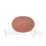 15mm Rondelle (Abacus) Silicone Beads ~ Tortilla