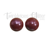 15mm Round Opal Silicone Beads ~ Cinnamon