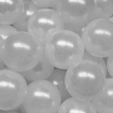 15mm Round Opal Silicone Beads ~ Clear