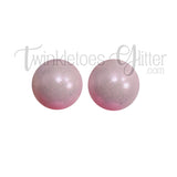 15mm Round Opal Silicone Beads ~ Pastel Pink
