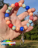 Silicone Beaded Wristlet Kit #008