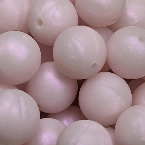 15mm Round Silicone Beads ~ Magic Violet